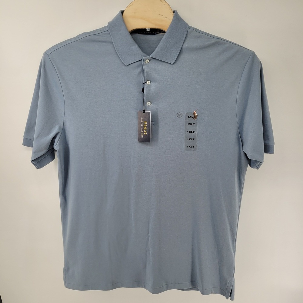 Polo Ralph Lauren Polo Shirt Mens XLT Blue Cotton Short Sleeve Big & Tall NWT - Picture 9 of 10